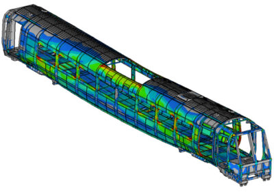 Rail Carbody Fatigue FEA Structural Analysis