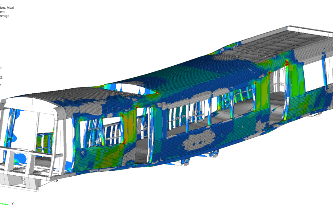 Full Rail Vehicle Carbody Structural Analysis